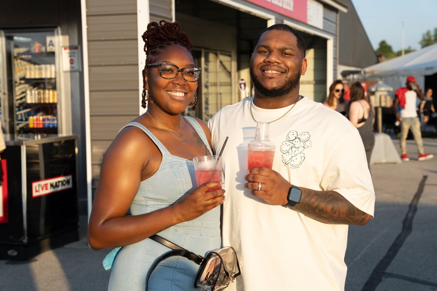 Chris Brown and Lil Baby at the Hollywood Casino Amphitheater